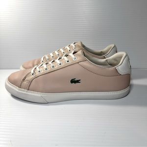 Lacoste Pink Leather Sneaker size 9